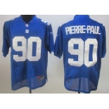 Nike New York Giants #90 Jason Pierre-Paul Blue Elite Jersey