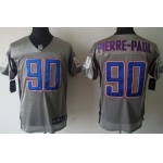 Nike New York Giants #90 Jason Pierre-Paul Gray Shadow Elite Jersey
