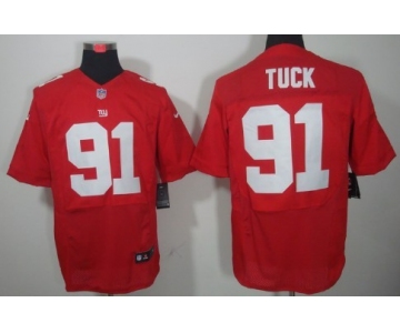 Nike New York Giants #91 Justin Tuck Red Elite Jersey