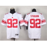 Nike New York Giants #92 Michael Strahan White Elite Jersey