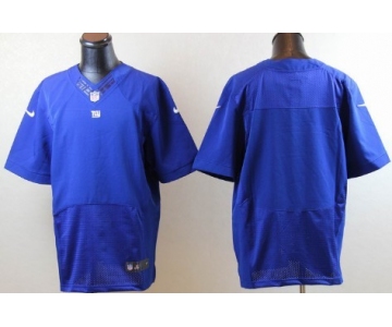 Nike New York Giants Blank Blue Elite Jersey