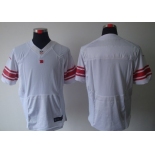 Nike New York Giants Blank White Elite Jersey