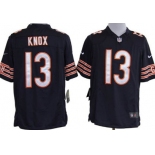 Nike Chicago Bears #13 Johnny Knox Blue Game Jersey