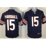 Nike Chicago Bears #15 Brandon Marshall Blue Game Jersey