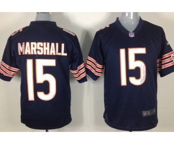 Nike Chicago Bears #15 Brandon Marshall Blue Game Jersey