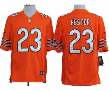 Nike Chicago Bears #23 Devin Hester Orange Game Jersey