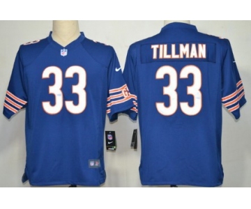 Nike Chicago Bears #33 Charles Tillman Blue Game Jersey