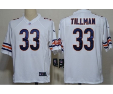 Nike Chicago Bears #33 Charles Tillman White Game Jersey