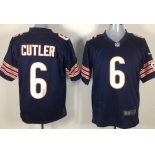 Nike Chicago Bears #6 Jay Cutler Blue Game Jersey