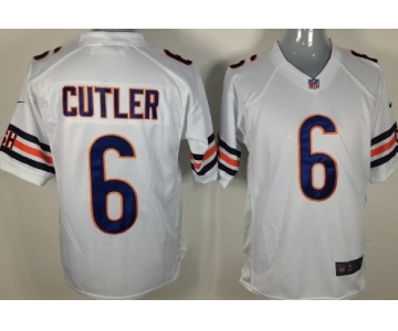 Nike Chicago Bears #6 Jay Cutler White Game Jersey