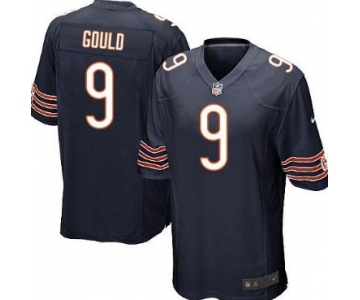 Nike Chicago Bears #9 Robbie Gould Blue Game Jersey
