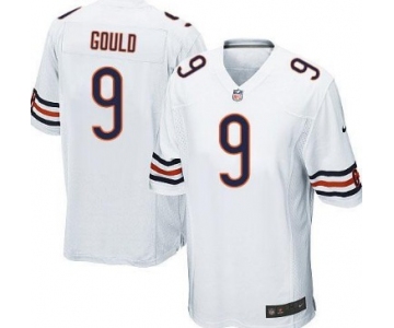 Nike Chicago Bears #9 Robbie Gould White Game Jersey