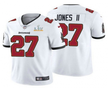 Men's Tampa Bay Buccaneers #27 Ronald Jones II White 2021 Super Bowl LV Limited Stitched NFL Jersey