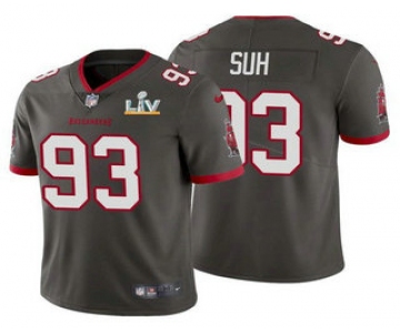 Men's Tampa Bay Buccaneers #93 Ndamukong Suh Grey 2021 Super Bowl LV Limited Stitched NFL Jersey