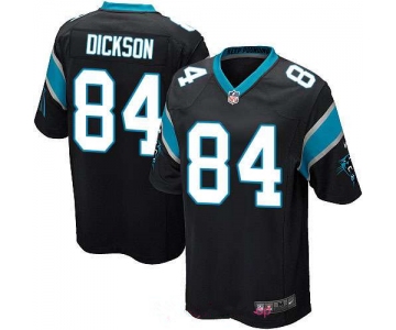 Men's Carolina Panthers #84 Ed Dickson Black Team Color Stitched NFL Nike Game Jersey