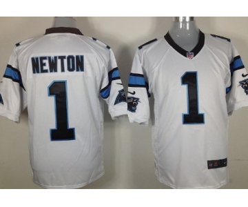 Nike Carolina Panthers #1 Cam Newton White Game Jersey