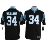 Nike Carolina Panthers #34 DeAngelo Williams Black Game Jersey