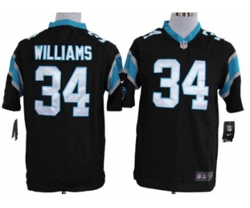 Nike Carolina Panthers #34 DeAngelo Williams Black Game Jersey