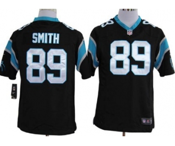 Nike Carolina Panthers #89 Steve Smith Black Game Jersey