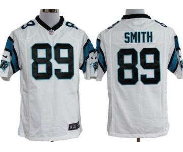 Nike Carolina Panthers #89 Steve Smith White Game Jersey