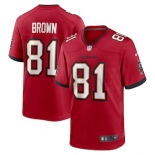 Men's Tampa Bay Buccaneers #81 Antonio Brown Nike Red Game Jersey