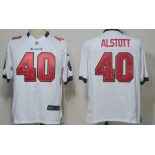Nike Tampa Bay Buccaneers #40 Mike Alstott White Game Jersey