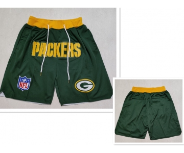 Men's Green Bay Packers Green Just Don Swingman Shorts
