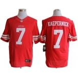 Size 60 4XL-Colin Kaepernick San Francisco 49ers #7 Red Stitched Nike Elite NFL Jerseys