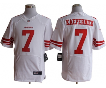 Size 60 4XL-Colin Kaepernick San Francisco 49ers #7 White Stitched Nike Elite NFL Jerseys