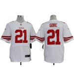 Size 60 4XL-Frank Gore San Francisco 49ers #21 White Stitched Nike Elite NFL Jerseys