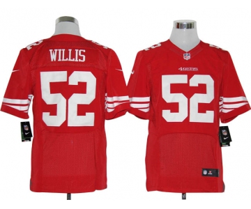 Size 60 4XL-Patrick Willis San Francisco 49ers #52 Red Stitched Nike Elite NFL Jerseys