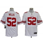 Size 60 4XL-Patrick Willis San Francisco 49ers #52 White Stitched Nike Elite NFL Jerseys