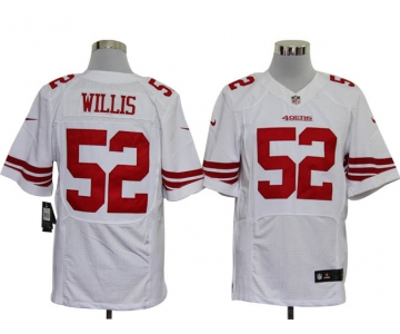 Size 60 4XL-Patrick Willis San Francisco 49ers #52 White Stitched Nike Elite NFL Jerseys