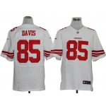 Size 60 4XL-Vernon Davis San Francisco 49ers #85 White Stitched Nike Elite NFL Jerseys