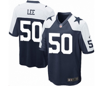 Mens Nike Dallas Cowboys #50 Sean Lee Navy Blue Thanksgiving Alternate Stitched NFL Nike Game Jersey