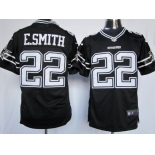 Nike Dallas Cowboys #22 Emmitt Smith Black Game Jersey