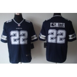 Nike Dallas Cowboys #22 Emmitt Smith Blue Game Jersey