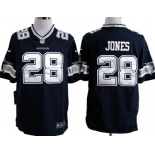 Nike Dallas Cowboys #28 Felix Jones Blue Game Jersey