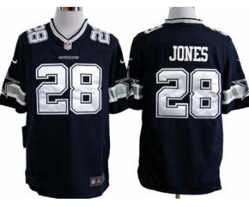 Nike Dallas Cowboys #28 Felix Jones Blue Game Jersey