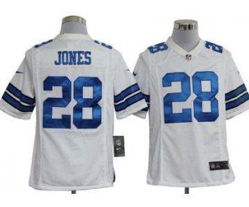 Nike Dallas Cowboys #28 Felix Jones White Game Jersey