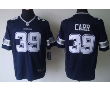 Nike Dallas Cowboys #39 Brandon Carr Blue Game Jersey