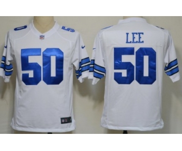 Nike Dallas Cowboys #50 Sean Lee White Game Jersey