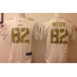 Nike Dallas Cowboys #82 Jason Witten Salute to Service White Game Jersey