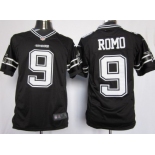 Nike Dallas Cowboys #9 Tony Romo Black Game Jersey