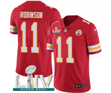 Nike Chiefs #11 Demarcus Robinson Red Super Bowl LIV 2020 Team Color Men's Stitched NFL Vapor Untouchable Limited Jersey