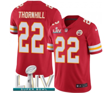 Nike Chiefs #22 Juan Thornhill Red Super Bowl LIV 2020 Team Color Men's Stitched NFL Vapor Untouchable Limited Jersey