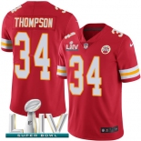 Nike Chiefs #34 Darwin Thompson Red Super Bowl LIV 2020 Team Color Men's Stitched NFL Vapor Untouchable Limited Jersey