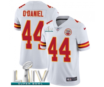 Nike Chiefs #44 Dorian O'Daniel White Super Bowl LIV 2020 Men's Stitched NFL Vapor Untouchable Limited Jersey