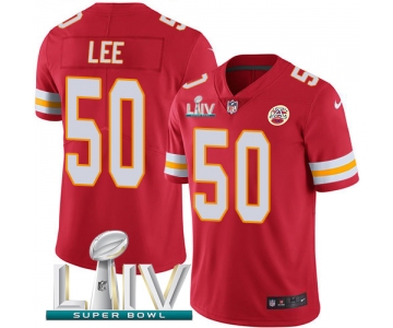 Nike Chiefs #50 Darron Lee Red Super Bowl LIV 2020 Team Color Men's Stitched NFL Vapor Untouchable Limited Jersey