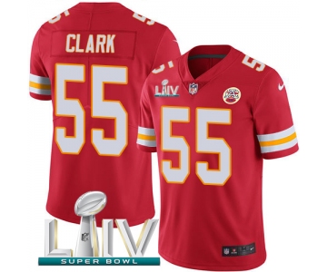 Nike Chiefs #55 Frank Clark Red Super Bowl LIV 2020 Team Color Men's Stitched NFL Vapor Untouchable Limited Jersey